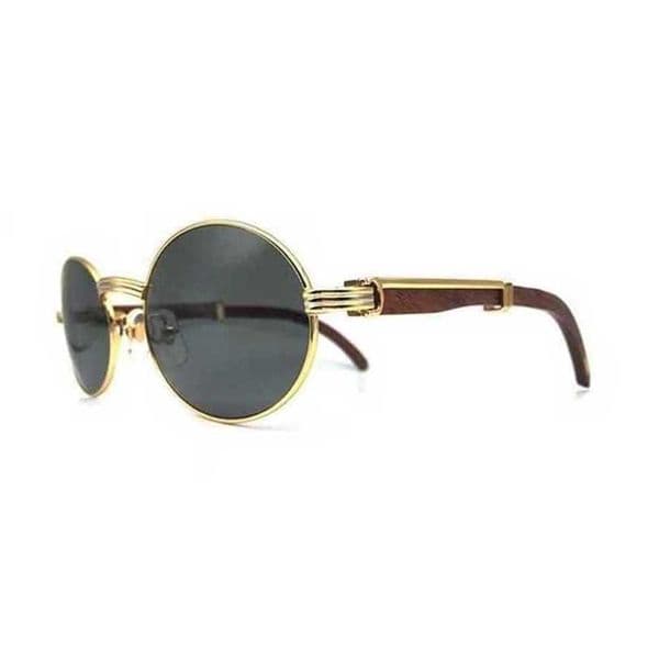 Sunglasses Luxury Designer Sunglasses Wood Brand Vintage Glass Retro Round Frame Carter Glasses Wooden Parka Men
