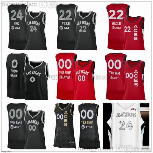 2026 Las Vegas Women Aces Basketball Jerseys 11 Dana Evans 21 Brianna Turner 7 Stephanie Talbot 2 Janiah Barker 5 Obi 23 Chennedy Carter 32 Cheyenne Parker-Tyus Printed