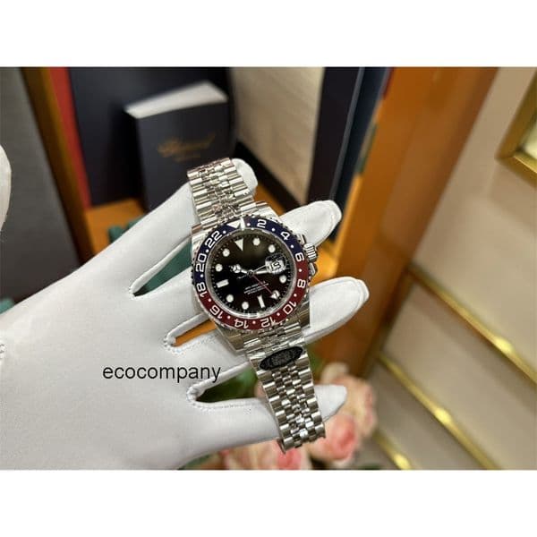 Top quality gmt watch mens watch 3285 mechanical movement super clone watches designer watch sapphire glass 904L steel 40mm with box F598