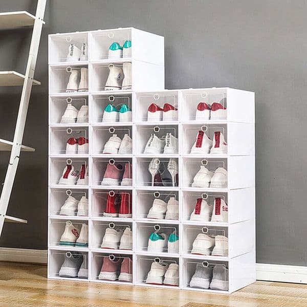 Thickened Transparent Drawer Style Free Combination Men's and Women's Storage Plastic Shoe Box