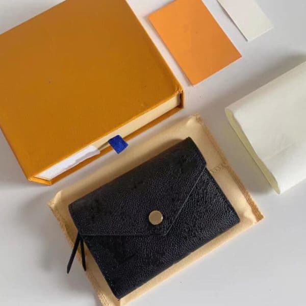 Fashion Designer Women Short Wallet woman purse Discount original box card holder ladies handbag checked flower Standard DouDou wallet