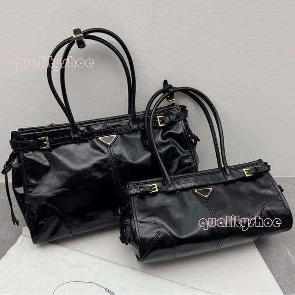 Designer bags Tote Oil wax skin High Quality Handbag Luxury fashion Metallic Leather Women Shoulder Solid Brown Color Wallet Large Capacity Shopping bag