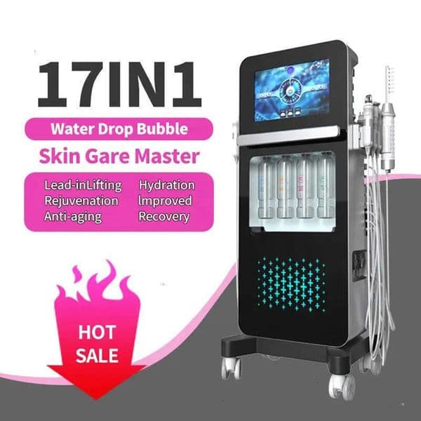 17 IN 1 Multifunctional Diamond Peeling Microdermabrasion Beauty Dermabrasion Beauty Machine Aqua Peel Machine For Skin Car