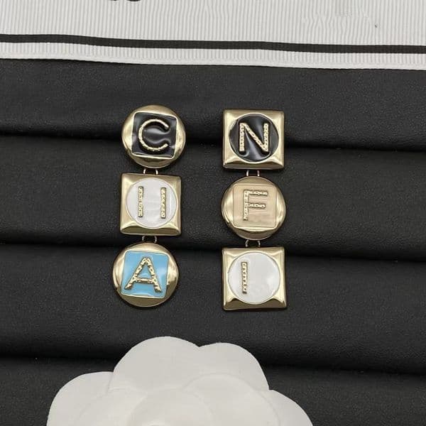 Designer Jewelry channels Earring Earrings cc earrings