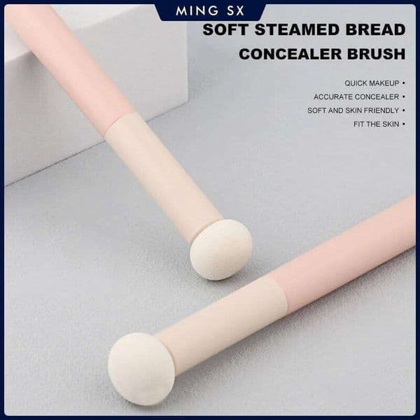 1/3/5PCS Professional Mushroom Head Shape Concealer Lip Round Sponge Makeup Brush For Travel Daily Beauty Tools