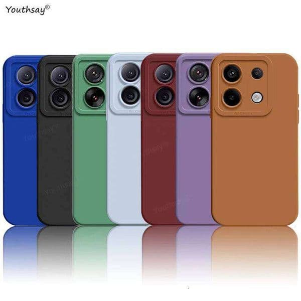For 5G Cover Fundas Coque Camera Protector Liquid Silicone Back Case Redmi Note 13 Pro S260429