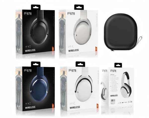 Tour One M2 Bluetooth Headphone TWS Wireless Headphones Earbuds Stereo Headset Headband With Collection Bag Noise Cancel Foldable Earphone With ANC