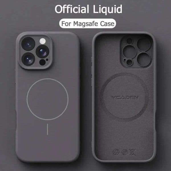 Magnetic Luxury Wireless Charge For Phone Cases for iPhone 16 Plus 15 14 13 Pro Max Liquid Soft Silicone Cover 26L0430