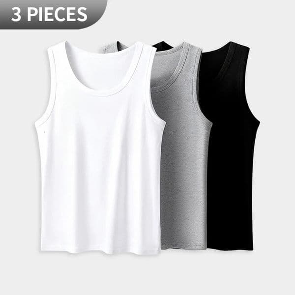 13 Pack Four Seasons Mens Cotton Joker Vest Teenagers Simple Fit Sports Fitness T-shirt Middle-aged Casual Sleeveless Shirt 260429