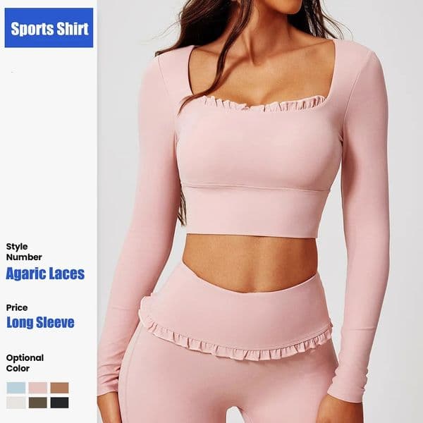 Cloud Hide Pilates Sports Shirt Fitness Long Sleeve Pink Yoga Blouse for Women Gym Top Running TShirts Fall Workout Sportswear 260429