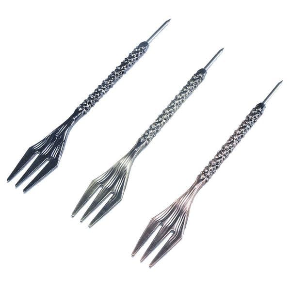 High Quality Mirror Shisha Flavour Fork Smoking Accessories Metal Classic Style Hookah Foil Hole Puncher Eco-Friendly Wholesale