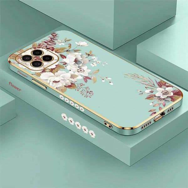 Case For Samsung Galaxy M62 M60S M32 M21 M31 M14 M13 M12 M11 M02 M02S M53 M54 Luxury Plating Soft Silicone Flower Phone Cover S260429