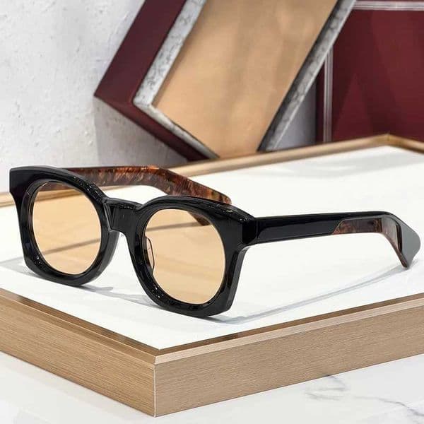 Luxury Designer JMMs Handmade Unisex Sunglasses Classical Vintage Uv400 Square Oval Eyeglasses With Case