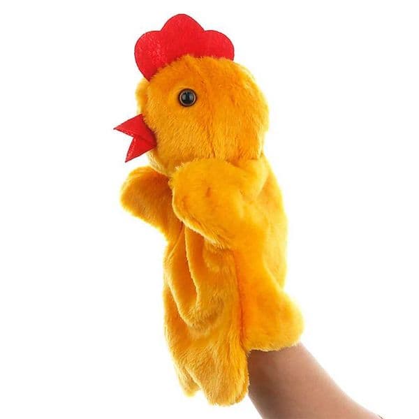 1Pcs Rooster Finger Puppet Cartoon Animal Hand Stage Storytelling Educational Entertainment for Kids Family L260430