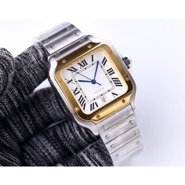 Top quality santo watch mens watch watches super clone watches 1847MC mechanical movement designer watch sapphire glass 39.8mm with box EUYV