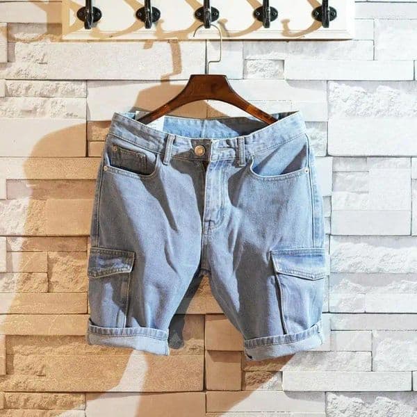 Men's Jeans Summer Denim Shorts Short Pants Multi-pocket Commuter Pantalones Cortos Para Hombres Casual Five-point
