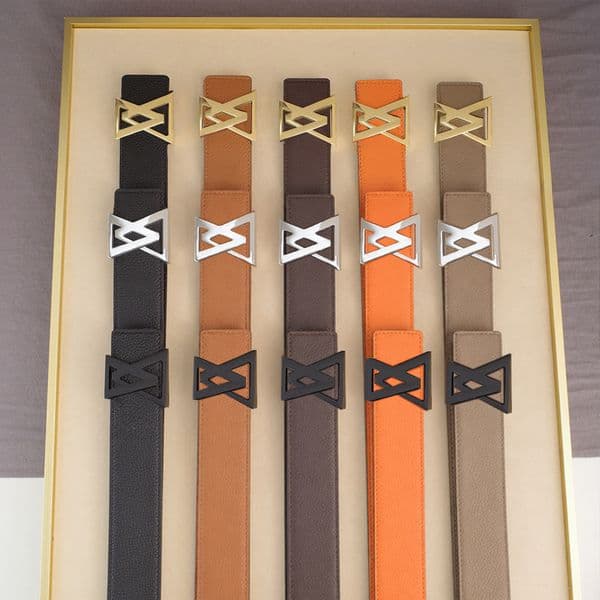 Designer Belt Mens Classic Belt Luxury Genuine Women Leather Belts Golden Silver Smooth Buckle 4cm 3.4cm Width Waistband Fashion Belts Top Quality