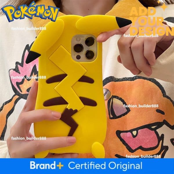 Rotating Ear Pikachu Case For Iphone 14 Pro, Apple 11/12 Pro/13 Pro Max, Shockproof