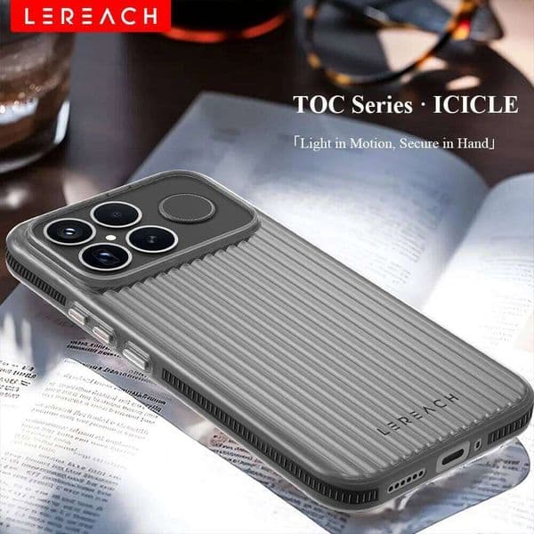 Lereach Corrugated Matte Phone Case for Xiaomi Poco F8 Ultra/F8 Pro Anti-Slip, Slim, Fingerprint-Resistant, Multi-Color Options S260429