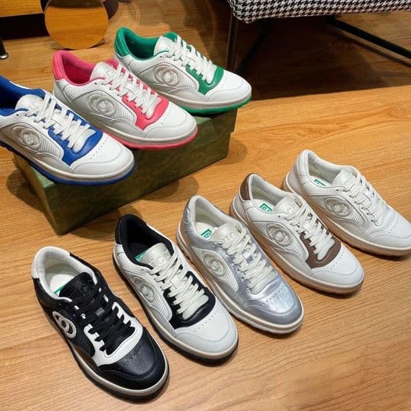 G Designer Shoes 2026 Men and Women's Multicolored New Star Same Style Couple White Shoes Casual Versatile Fashion Sneakers Retro Lace Flat Board Shoes Gift Size 35-45