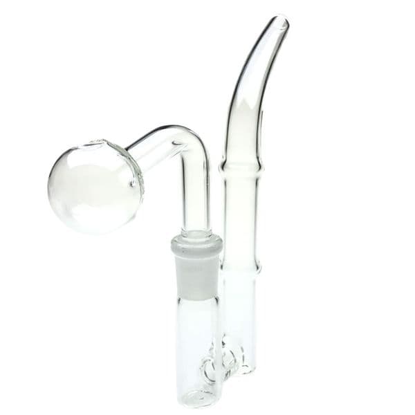Goodsstore 6 Inch J Hook DIY Glass Oil Burner Pipe 14mm Female Adapter L S 30mm Big Ball Bubble Smoking Accessories