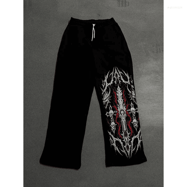 Men's Shorts Fashionable Printed Sports Pants Street Hip-hop Casual Wear Bloodhound Pant