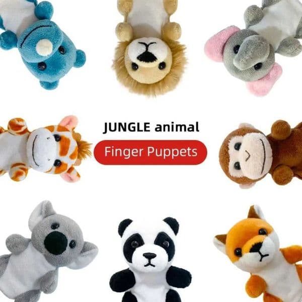 Role Play Finger Puppets Stuffed Doll Educational Animal Hand Puppets Storytelling Kawaii Puppets Plush Toy Kids Toddlers L2604307KWQ