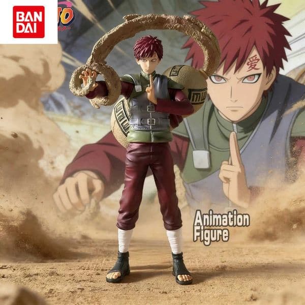 Bandai 20-26cm Anime Naruto Figure Gaara Action Figures Pvc Statue Desktop Ornamen Collection Model Toys Gifts L260430