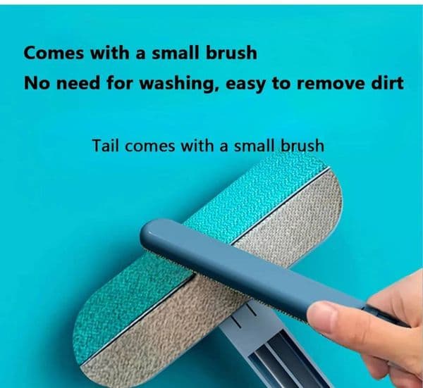 Long-handled window brush, manual remover for cats and dogs, multifunctional pet hair cleaning brush ddmynov