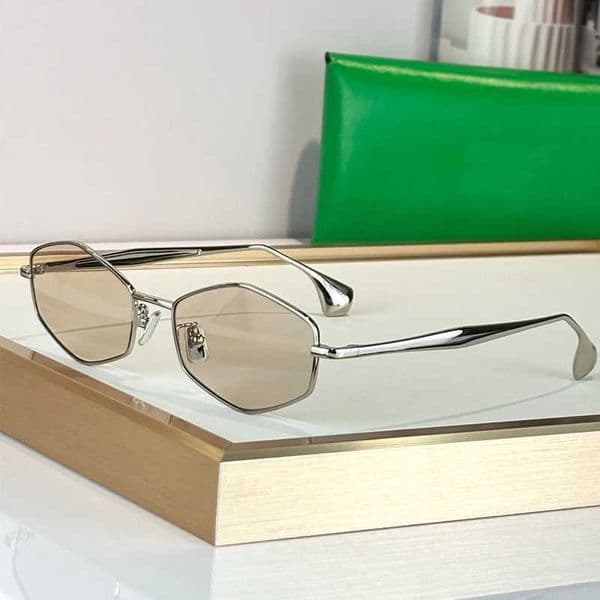 Cheap Sunglasses Handmade Round Sunglasses Alloy Men and Women Uv400 Classical Vintage Eyeglasses with Case 70%off