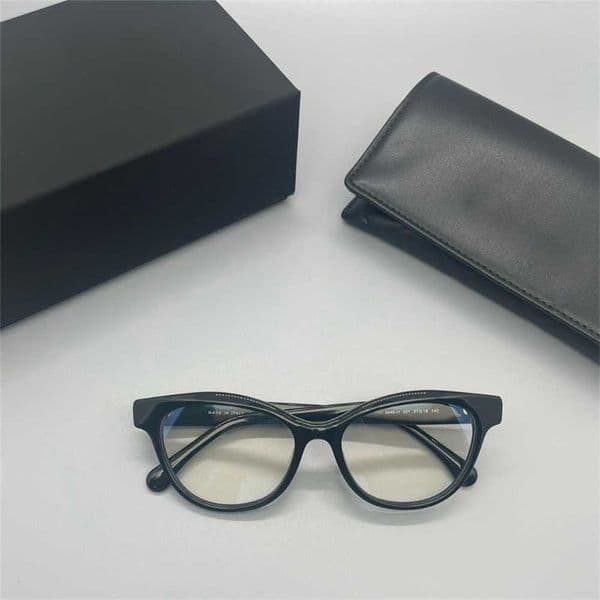Sunglasses Luxury Designer Sunglasses Xiaoxiang Plain with Gold Edge Pearl Black Optical Myopia Eyeglass Frame Women Suitable for Matching Degree CH3440