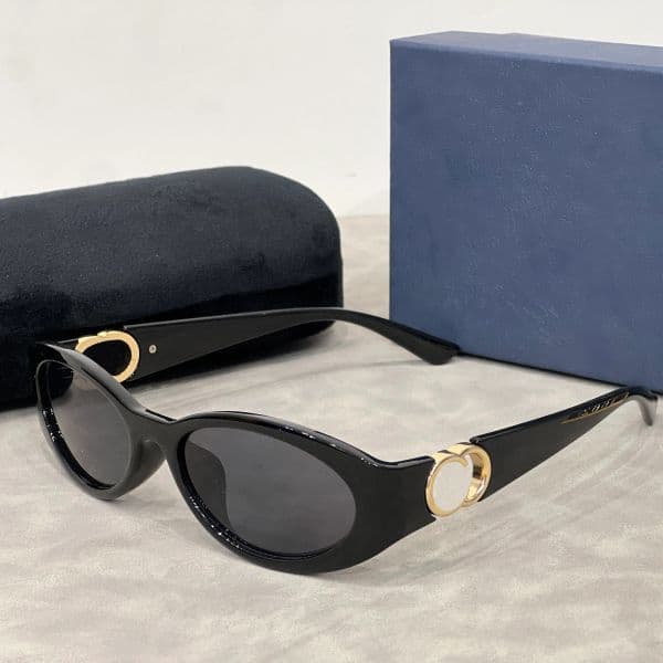 Luxury designer sunglasses for women, fashionable classic oval sunglasses suitable for beach travel, vacation photography, sunglasses, anti glare, high quality