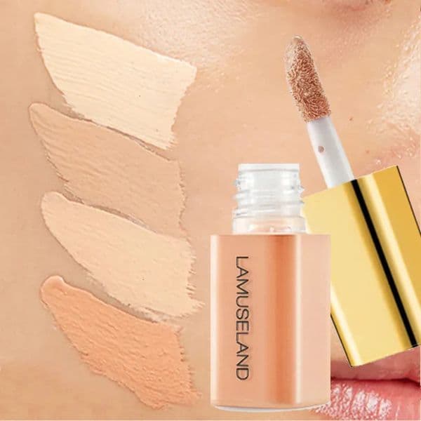 Wheat Tone Moisturizing Liquid Concealer Oil Control Invisible Full Coverage maquillaje Pores Dark Circles Ivory Foundation Cream Makeup 002