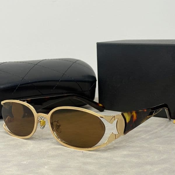 With Box Designer Sunglasses Luxury Eyeglasses Euro American Trend Glasses Amber Black Clear Pink Hip Hop Matching Driving Shading Polarized Casual Glass Gifts