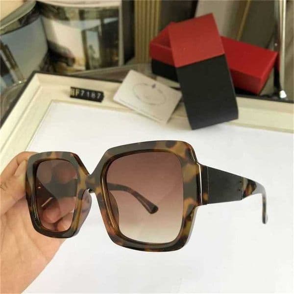 Sunglasses Luxury Designer Sunglasses Wholesale of full frame women's square Tiktok flat glasses metal