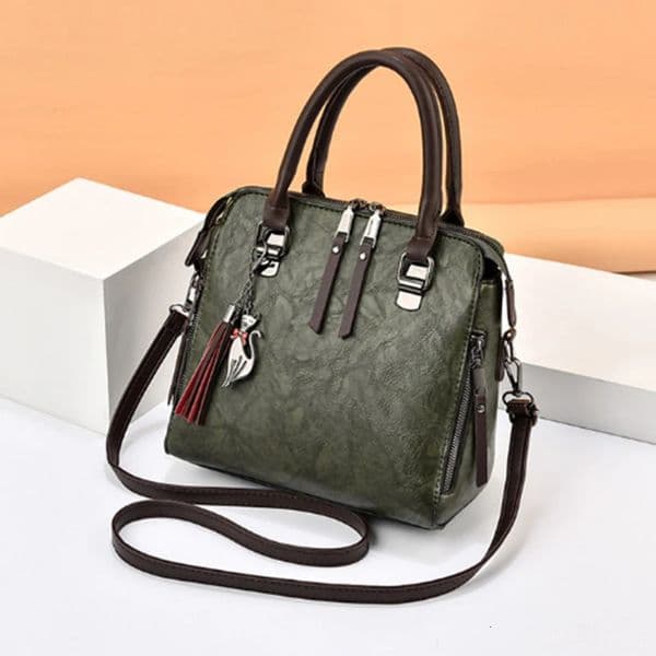 Vintage Handbag Women PU Leather Tassel Tophandle Bag Fashion Lady Tote y Large Capacity Shoulder Shopping Purse bolsa 260429
