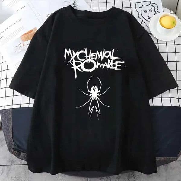 2025 My Chemical Romance for Sweet Revenge Tees Fashion T Shirt Tops Summer Short Sleeve Jogging Shirt Hip Hop Loose Shirt H260429