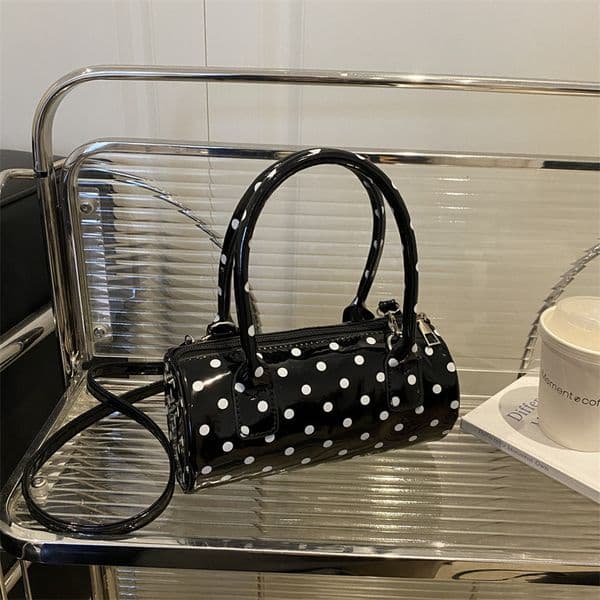 2025 Spring New High-Value Simple Versatile Handheld Baguette for Women Niche Fashion Polka Dot Shoulder Crossbody Bag