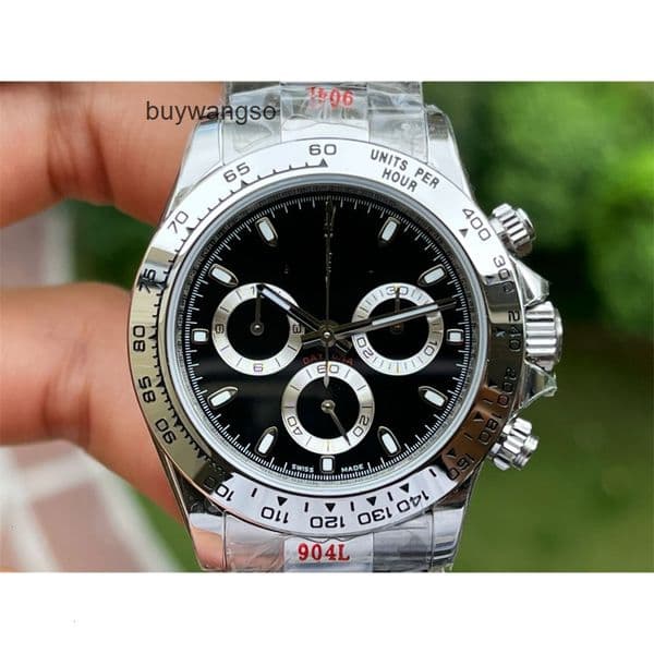 Top quality dayton watch day tona mens watch super clone watches 4131 mechanical movement designer watch sapphire glass 904L steel 40mm with box TJA5
