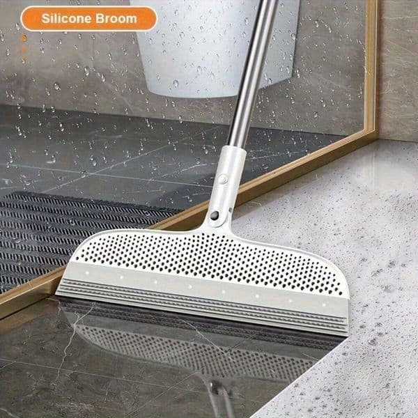 1pc Multi-Functional Silicone Magic Broom Flexible Floor Scraper Window Squeegee, Water Wiper for Glass, Tile, Bathroom c627-fro 26Y0429