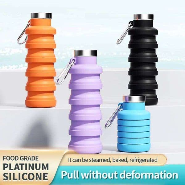 Fitness Sports Water Silicone Collapsible Drinking Cup Outdoor Travel Climbing Bicycle Bottle Camouflage Kettle C260131