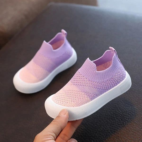 Size 20-31 Children Shoes Spring Autumn Kids Sneakers Soft Breathable Mesh Boys Slip-on Shoes Patchwork Color Girls Shoes 260127