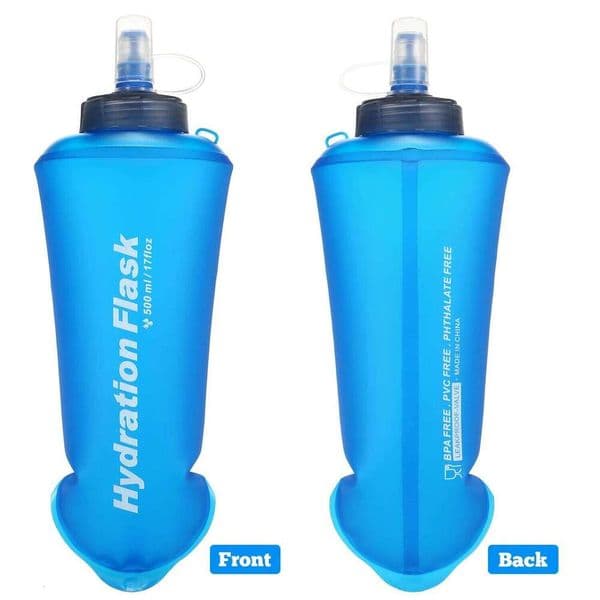 500ML Soft Collapsible TPU Water Bottle for Running Hiking Cycling Climbing C260131