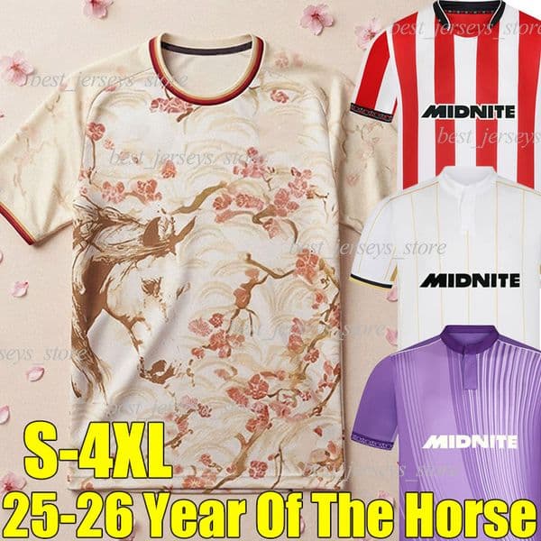4XL ShEfFiEld 25-26 Year Of The Horse soccer jerseys CAMPBELL OHARE BROOKS HAMER HAMER McCALLUM OGBENE CANNON PECK TANGANGA men kids kits socks sets football shirts
