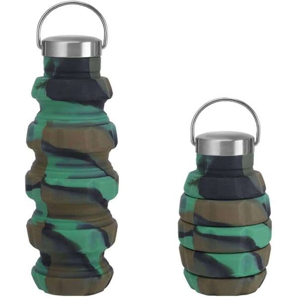 500 milliliters foldable silicone-powered water bottle C260131