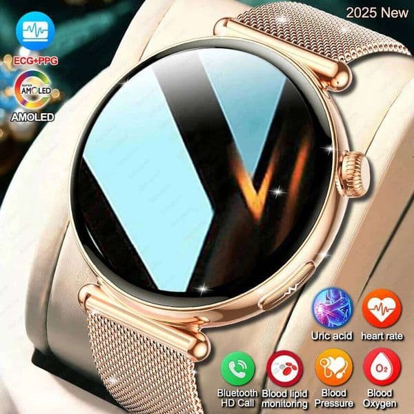 Smartwatch 1.32inch AMOLED Screen Call ECG Sport Blood Pressure Micro physical examination AI dial Women Smart Watch 26W0202