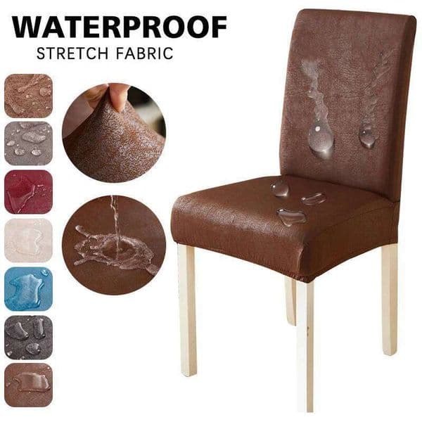 Waterproof Stretch Dining Room Covers Removable Washable Chair Slipcovers for Home, Hotel, Banquet 1pc 26Y0202