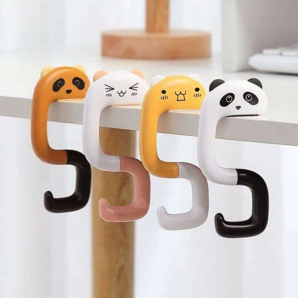 3 Piece Pink Handbag Hook, Foldable Design, Desktop Edge Installation, Suitable for Home and Office Use, Practical Hook 26Y0202