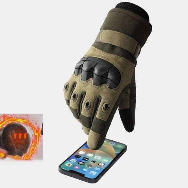 Winter Cold-proof Full Finger Touchscreen Breathable Waterproof Military Black Motorcycle Racing Gloves for Outdoor Motocross XJ260202