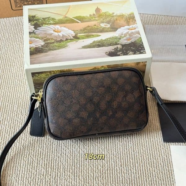 Designer Bag Jamie Mini Camera Bag Shoulder Bags Classic Crossbody Bag Real Leather Purse 18cm
